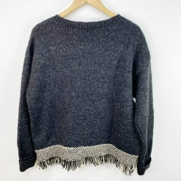 Nordstrom Sweater Womens Size Large Aztec Southwestern Fringe Tribal Pullover - Picture 5 of 5